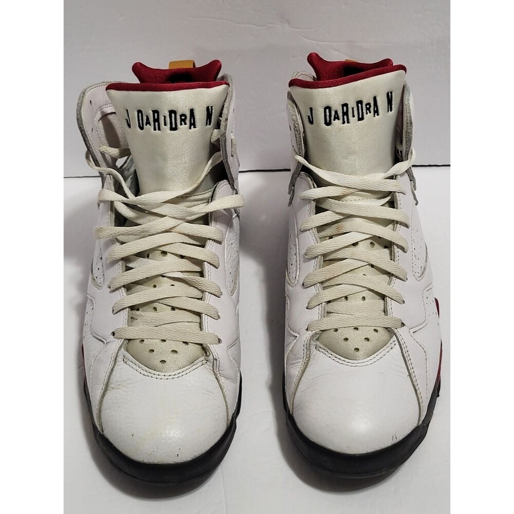 Nike Air Jordan White and Red Men's Athletic Shoes